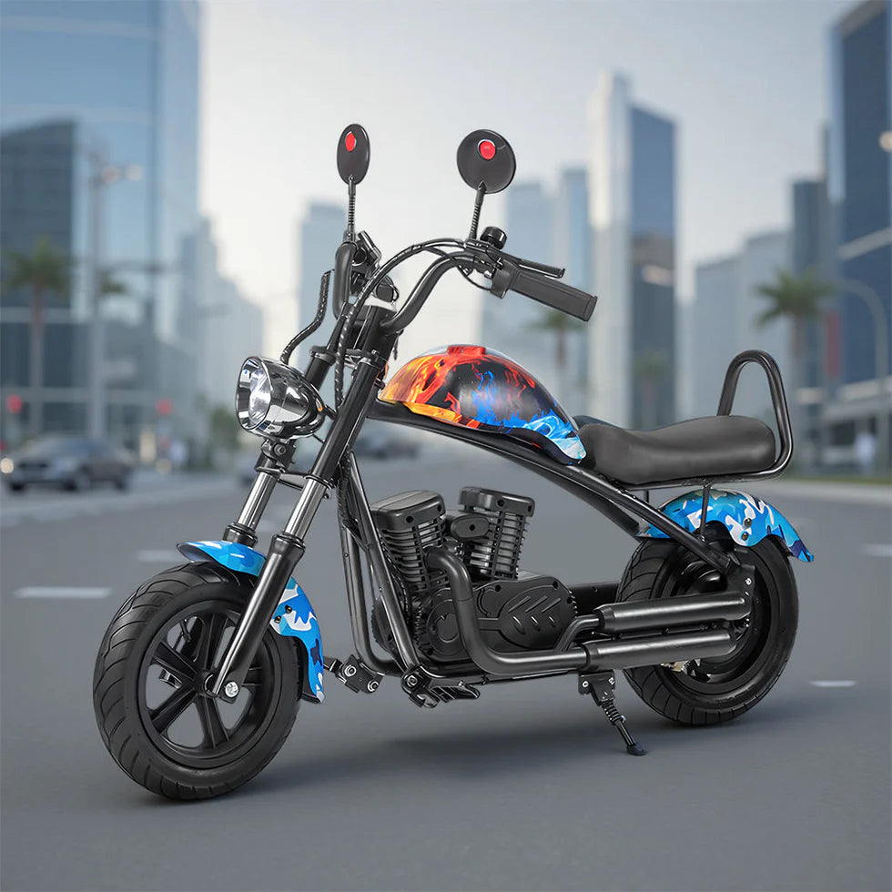 Urban Culture Homes 180W 24V 5.2Ah Harley Motorcycle | Kids Electric Ride-On with Brushless Motor & Bluetooth