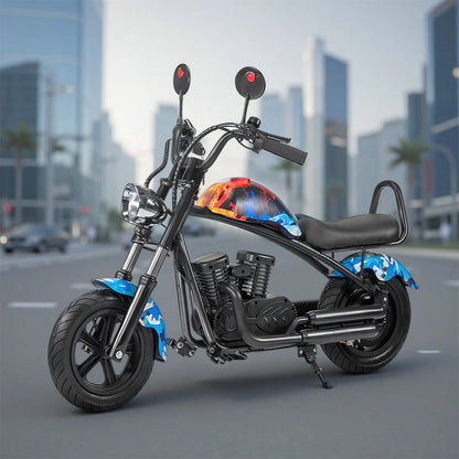 Urban Culture Homes 180W 24V 5.2Ah Harley Motorcycle | Kids Electric Ride-On with Brushless Motor & Bluetooth