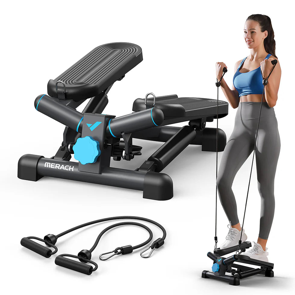 MERACH Mini Stepper Machine with Twist Motion | Compact Home Cardio & Core Trainer