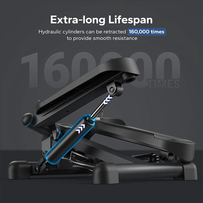 MERACH Mini Stepper Machine with Twist Motion | Compact Home Cardio & Core Trainer