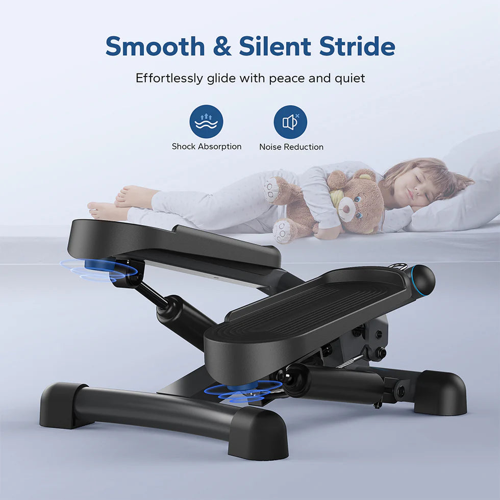 MERACH Mini Stepper Machine with Twist Motion | Compact Home Cardio & Core Trainer
