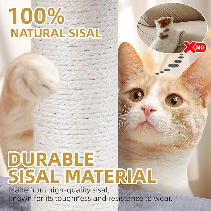 Cat Tree Tower with Scratching Posts | Multi-Level Activity Center