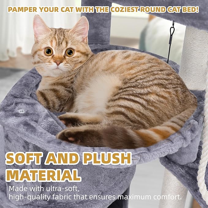 Cat Tree Tower with Scratching Posts | Multi-Level Activity Center