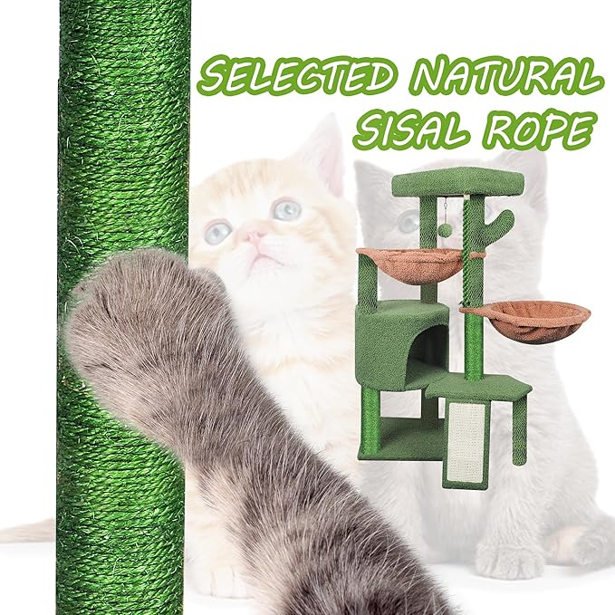 Cat Tree Tower with Scratching Posts | Multi-Level Activity Center