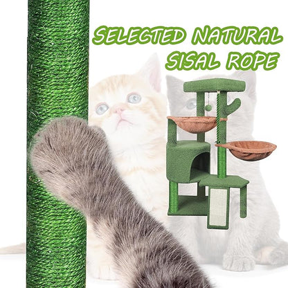 Cat Tree Tower with Scratching Posts | Multi-Level Activity Center