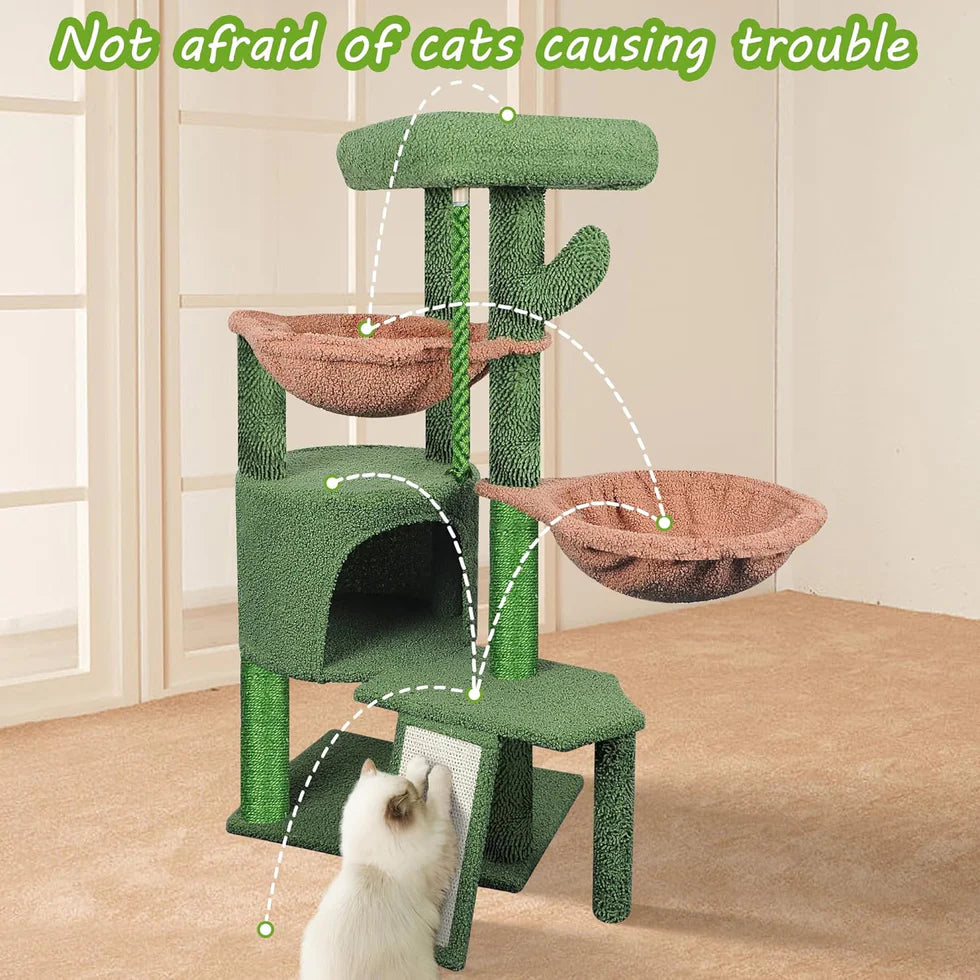 Cat Tree Tower with Scratching Posts | Multi-Level Activity Center