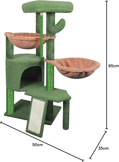 Cat Tree Tower with Scratching Posts | Multi-Level Activity Center
