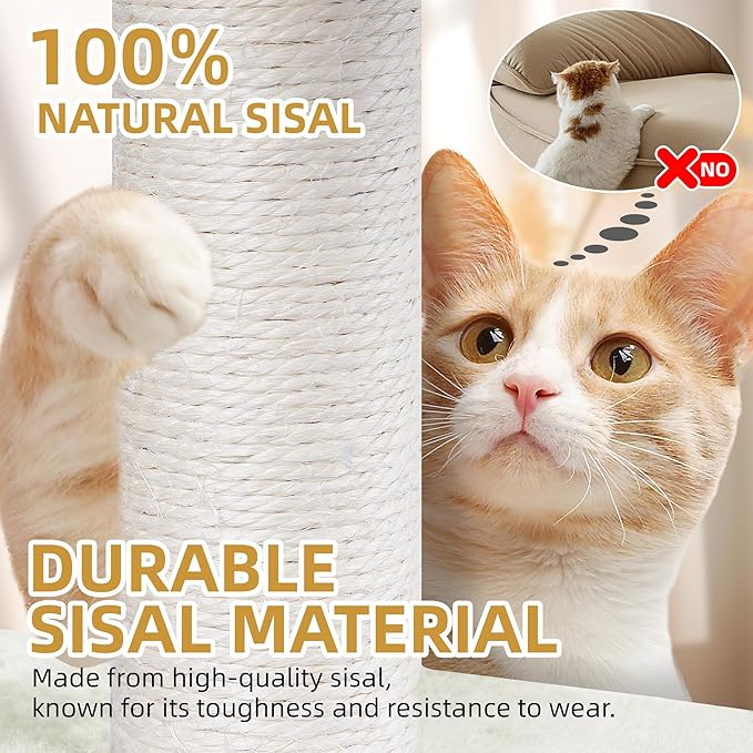 Cat Tree Tower with Scratching Posts | Multi-Level Activity Center