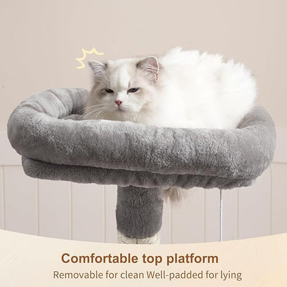 110cm Cat Tree Tower | Multi-Level Climbing Frame with Hammock