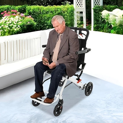 Ultra Lightweight Travel Wheelchair – Foldable, Portable Design with Ergonomic Support