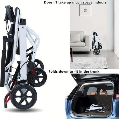 Ultra Lightweight Travel Wheelchair – Foldable, Portable Design with Ergonomic Support