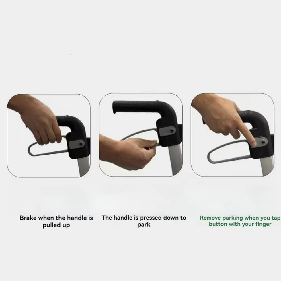 Three-in-One Heavy-Duty Hand Cart – Aluminum Alloy Frame with 4 Wheels, Versatile Mobility Solution