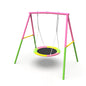 Urban Culture Homes Flying Saucer Swing Set | Heavy-Duty A-Frame Metal Swing Stand with Rust-Resistant Finish