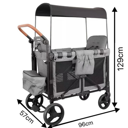 Urban Culture Homes Collapsible 4-Wheel Off-Road Camping Cart | Family Trips Outdoor Utility Cart