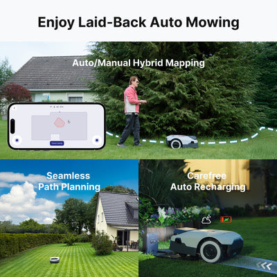 Genie Series Robotic Lawn Mower – Advanced RTK & AI Vision System