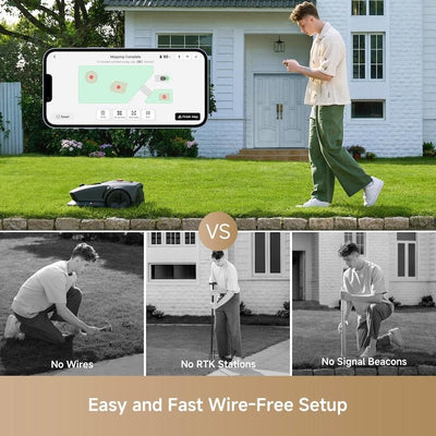 MOVA Autonomous Lawn Mower – Wire-Free 3D LiDAR Navigation