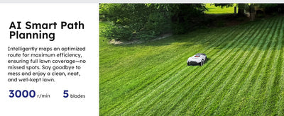 Genie Series Robotic Lawn Mower – Advanced RTK & AI Vision System