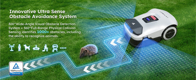 Genie Series Robotic Lawn Mower – Advanced RTK & AI Vision System