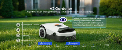 Genie Series Robotic Lawn Mower – Advanced RTK & AI Vision System