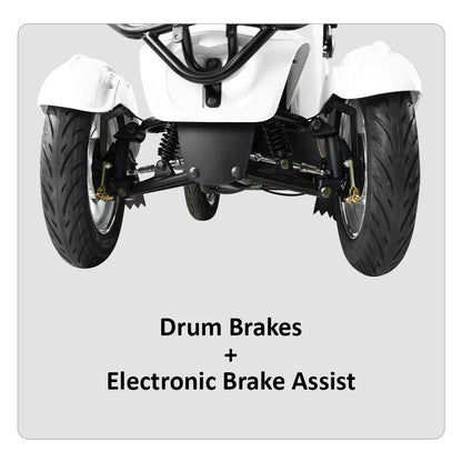 Wheel Electric Mobility Scooter — 500W 60V, 150kg Capacity-B034