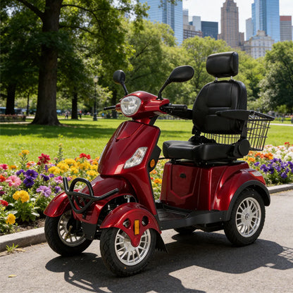 Wheel Electric Mobility Scooter — 500W 60V, 150kg Capacity-B034