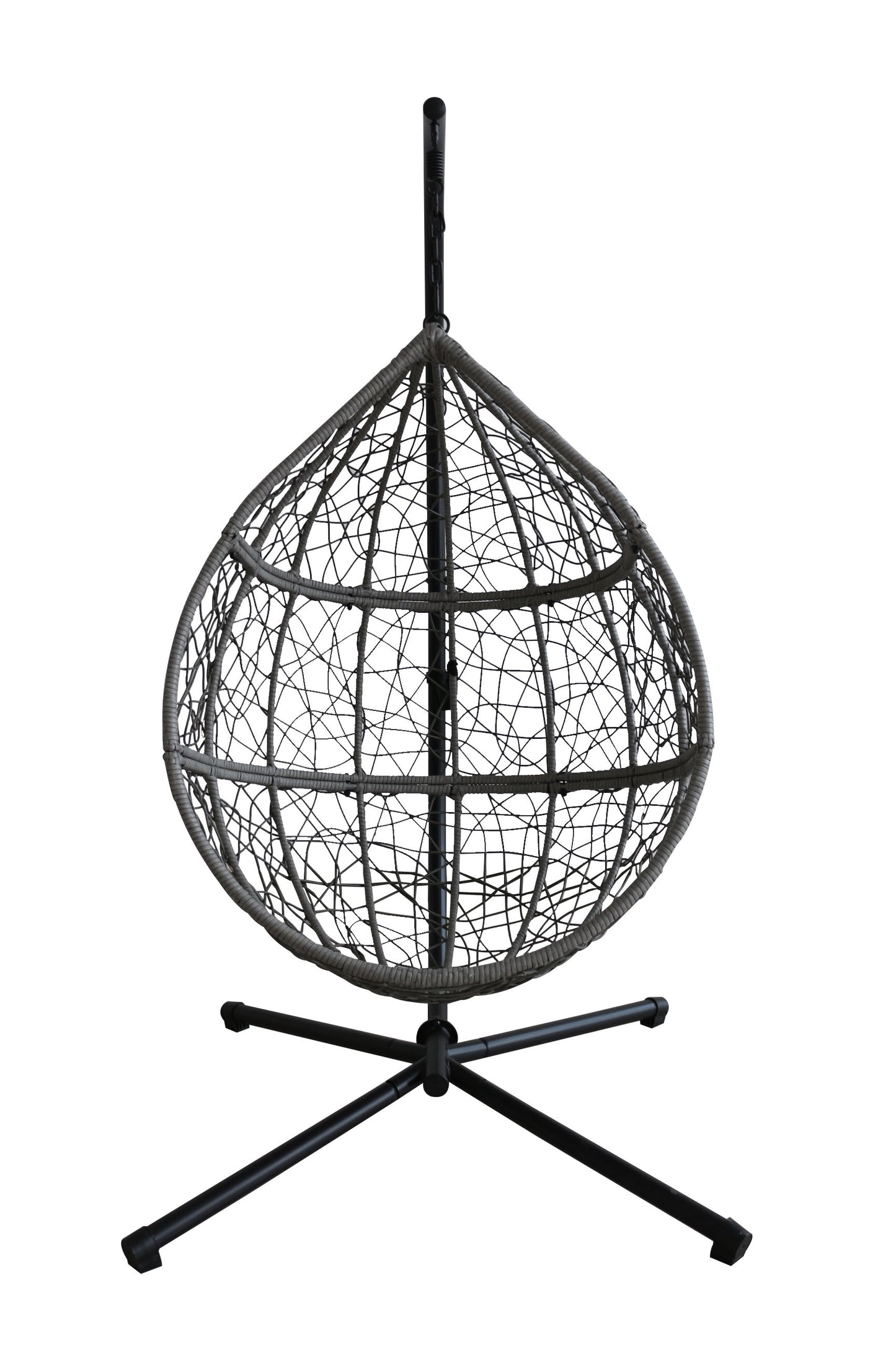 Modern Hanging Egg Chair with Stand – Weather-Resistant Rattan