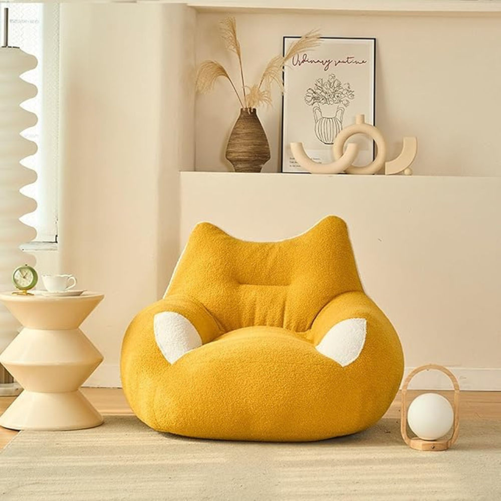 Luna Cat Ear Plush Lounge Chair