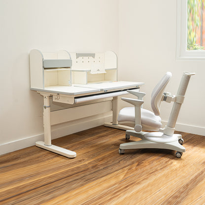 Kids 5-12 years Ergonomic Study Desk & Chair Set - Adjustable Height