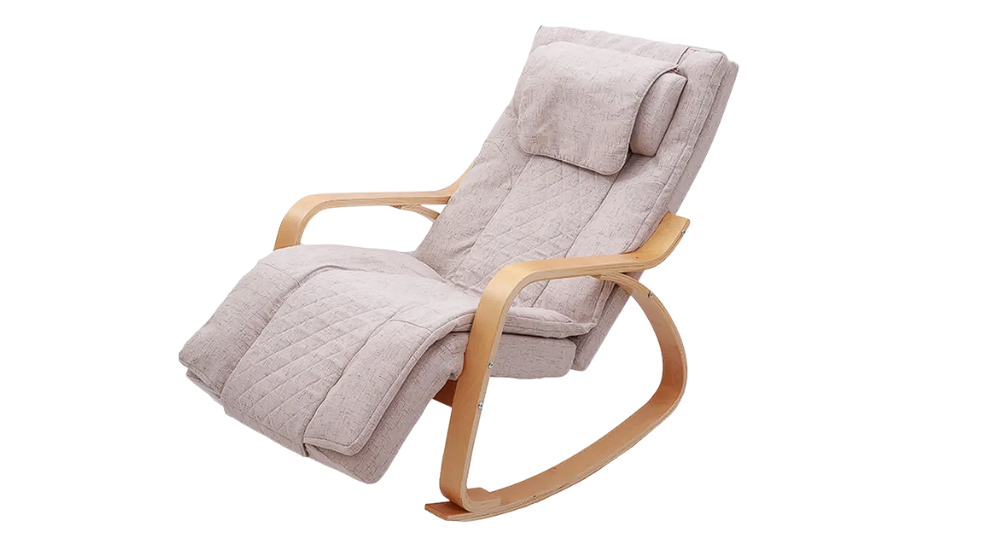 ⚡ STOCK CLEARANCE — Only 2 Left! Premium Rocking Massage Chair – Beechwood Frame with Dual-Core Deep Tissue Massage