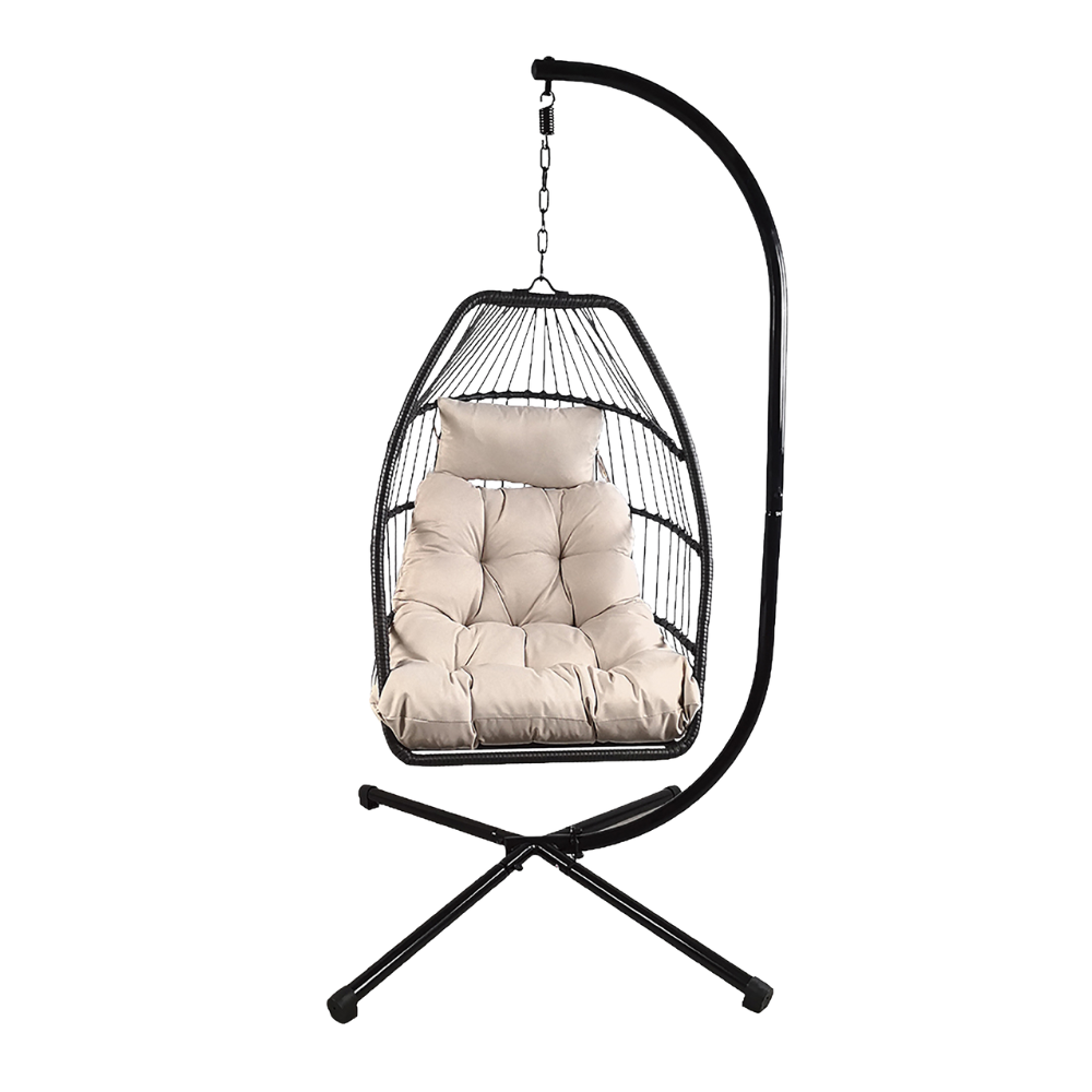 Mira Egg Chair – Foldable Rattan Cocoon
