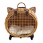 CozyPaws Travel Trolley – Wicker Cat Carrier