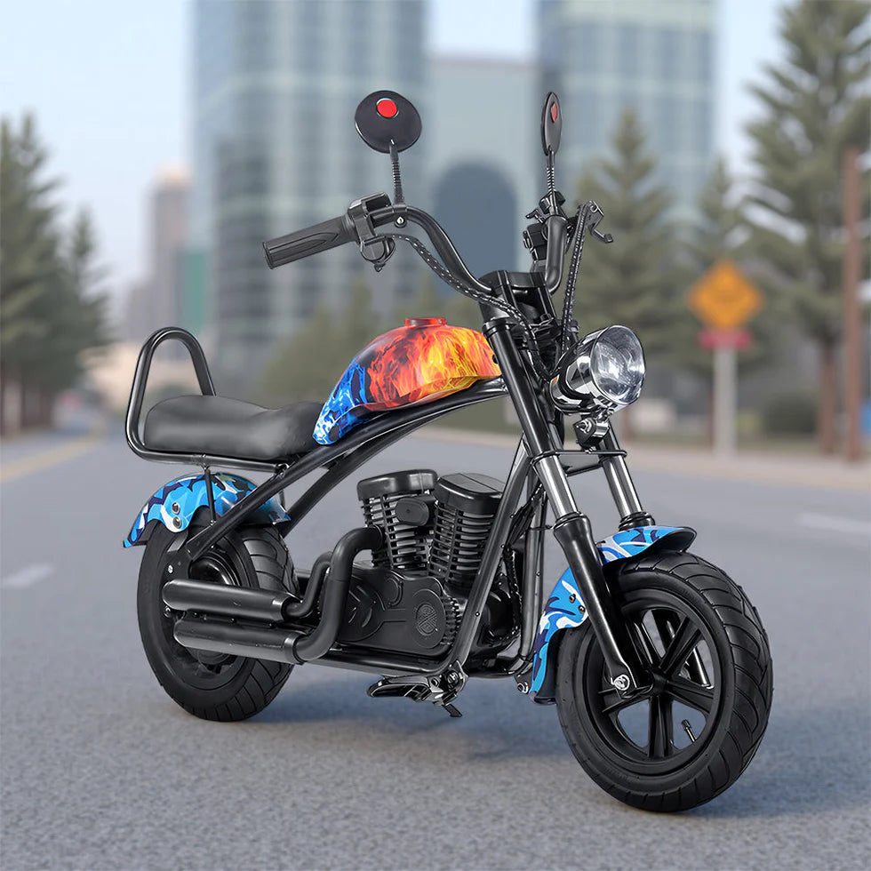Urban Culture Homes 180W 24V 5.2Ah Harley Motorcycle | Kids Electric Ride-On with Brushless Motor & Bluetooth