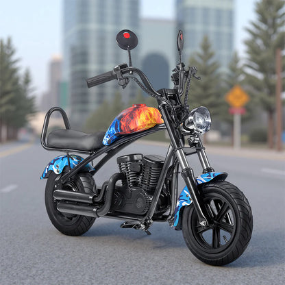 Urban Culture Homes 180W 24V 5.2Ah Harley Motorcycle | Kids Electric Ride-On with Brushless Motor & Bluetooth