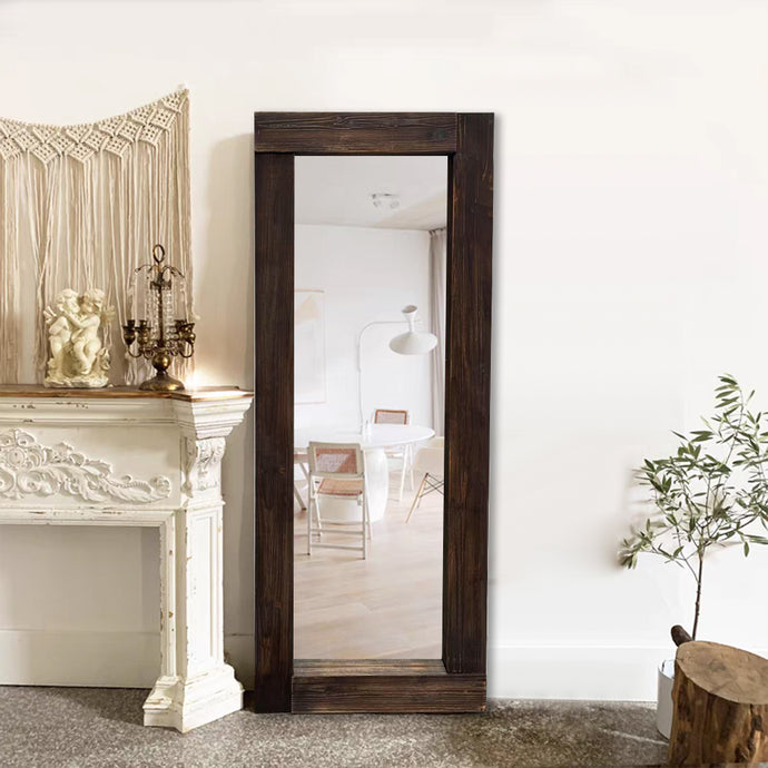 Rustic Dark Wood Full Length Mirror – Urban Culture Homes
