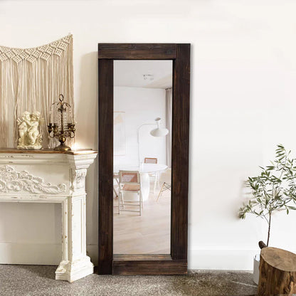 Rustic Dark Wood Full Length Mirror – Urban Culture Homes