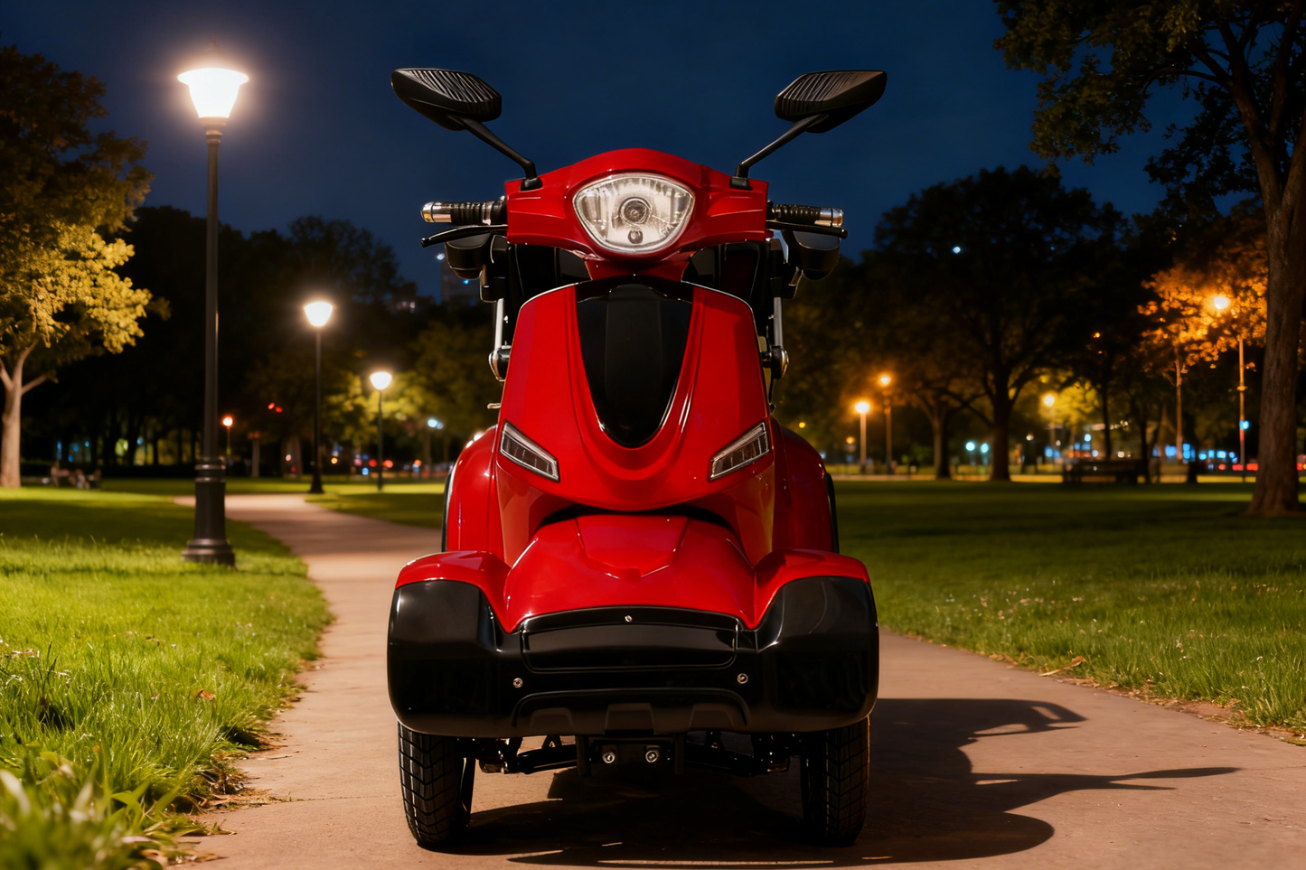 48V 500W Electric Mobility Scooter - 3-Speed LED Lighting
