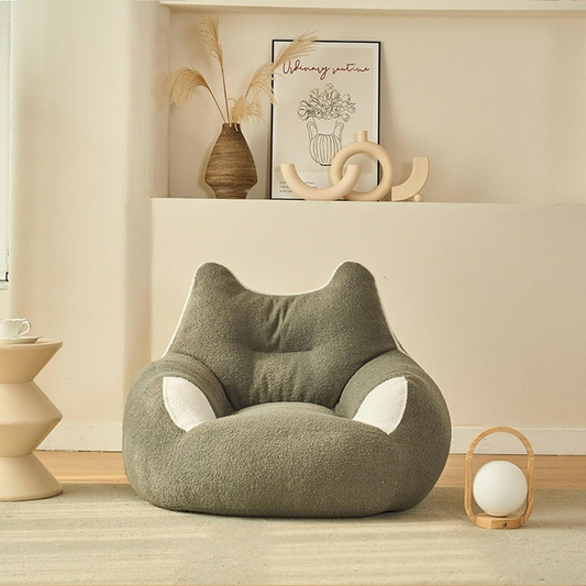Luna Cat Ear Plush Lounge Chair