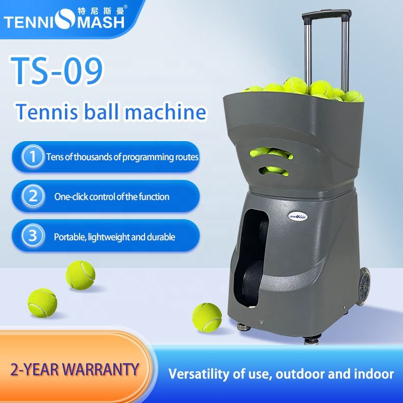 Portable Professional Tennis Ball Machine – Adjustable Speed, Spin & Smart Remote Control Training System