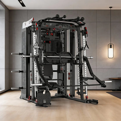 All-in-One Functional Trainer with Dual 90kg Weight Stacks – Heavy-Duty Strength Training System