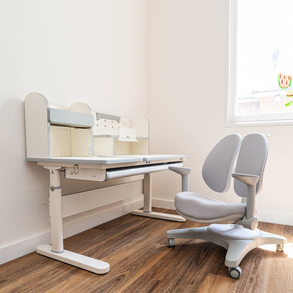 Kids 5-12 years Ergonomic Study Desk & Chair Set - Adjustable Height