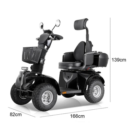 Foldable Electric Mobility Scooter — 1000W 60V, 220kg Capacity-DJD2D