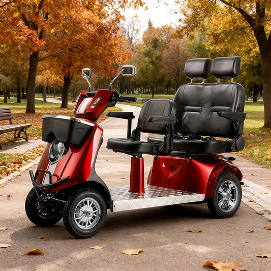 Dual-Seat Electric Mobility Scooter — 1000W 60V, 270kg Capacity JXY6D
