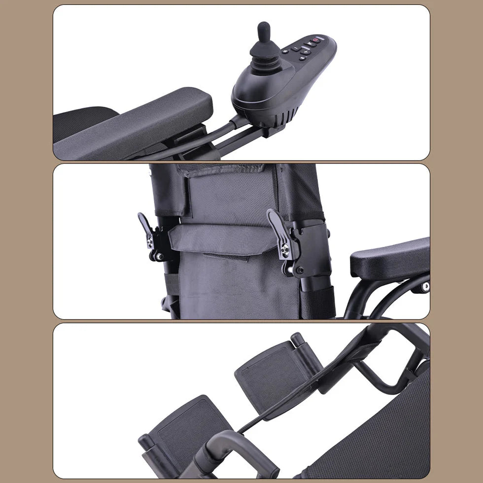 BW01 Foldable Portable Electric Wheelchair – Extended Range Lithium Power, Premium Compact Design