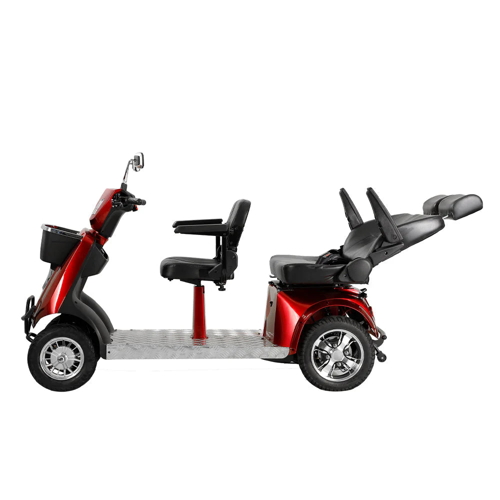 Dual-Seat Electric Mobility Scooter — 1000W 60V, 270kg Capacity JXY6D