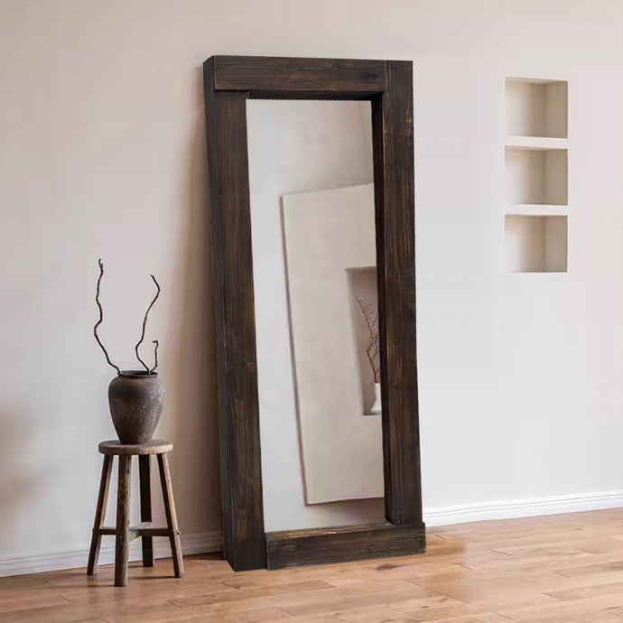 Rustic Dark Wood Full Length Mirror – Urban Culture Homes