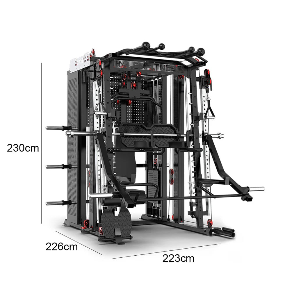 All-in-One Functional Trainer with Dual 90kg Weight Stacks – Heavy-Duty Strength Training System
