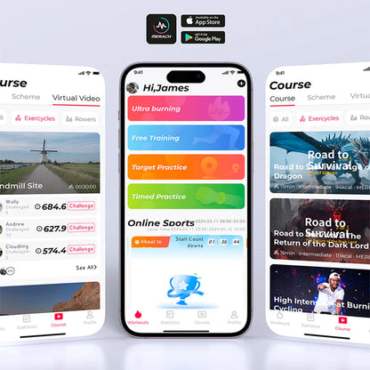 Exercise Bike | Stationary Spin Bike with Magnetic Resistance & Quiet Operation