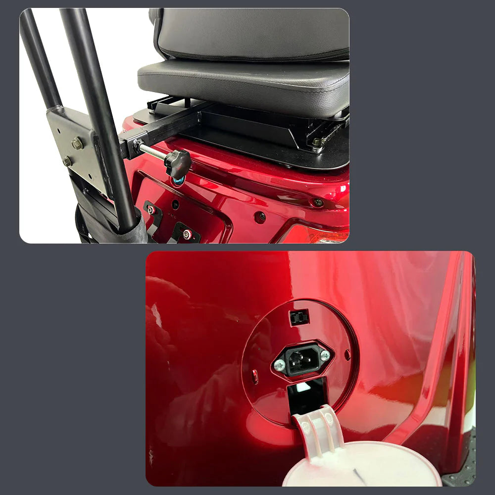 2D4L Electric Mobility Scooter — 500W Motor with Golf Ball Rack
