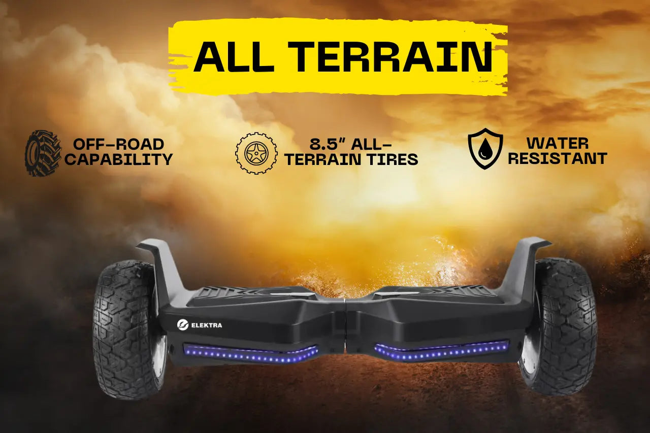 Elektra Off-Road Hoverboard - All-Terrain Electric Scooter for Kids & Teens