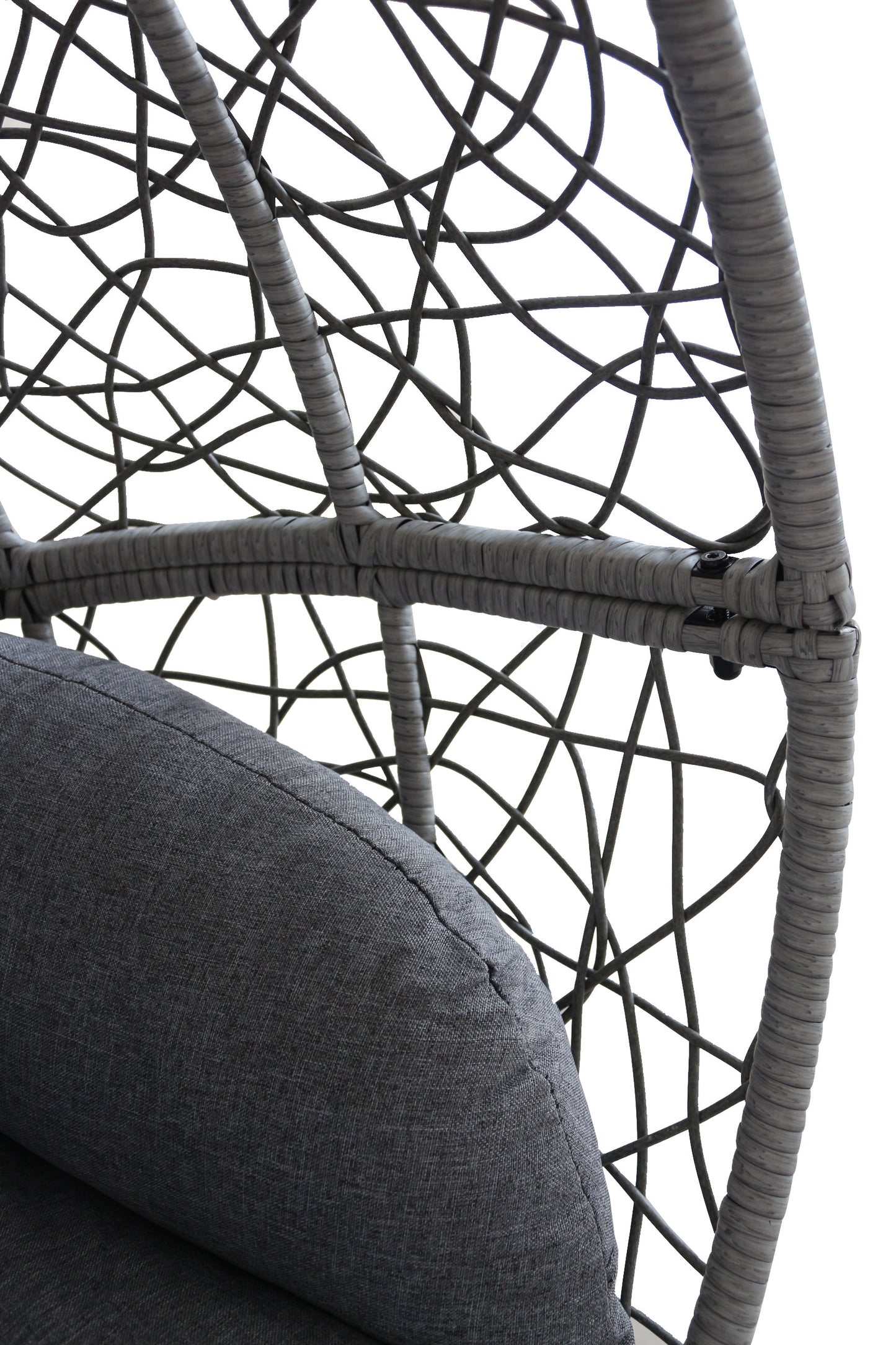 Modern Hanging Egg Chair with Stand – Weather-Resistant Rattan